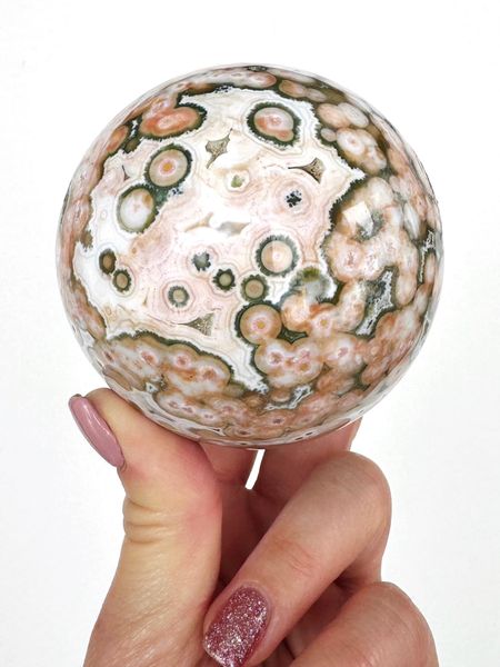 8th Vein Ocean Jasper Sphere – Crystaldarlings