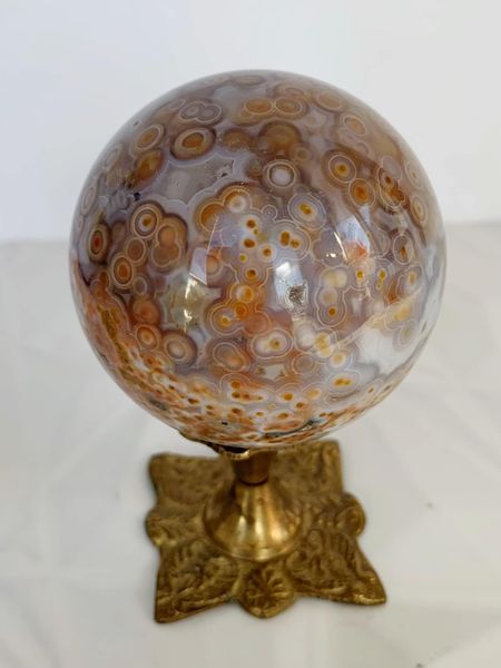 Ocean Jasper Sphere Jelly Orb
