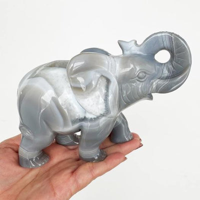 Agate Druzy Elephant