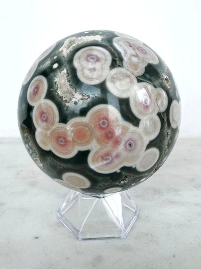 6th Vein Ocean Jasper Sphere