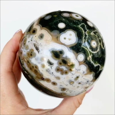 Orbicular Jasper Sphere