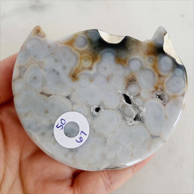 Sea Jasper Cat Ring Dish