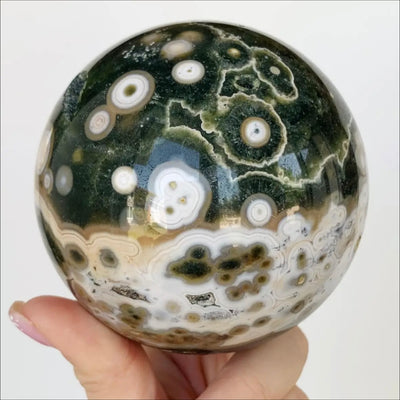 Orbicular Jasper Sphere