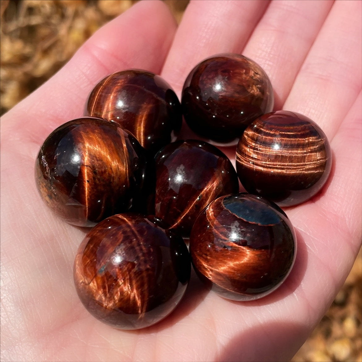 Red Tiger Eye Mini Spheres