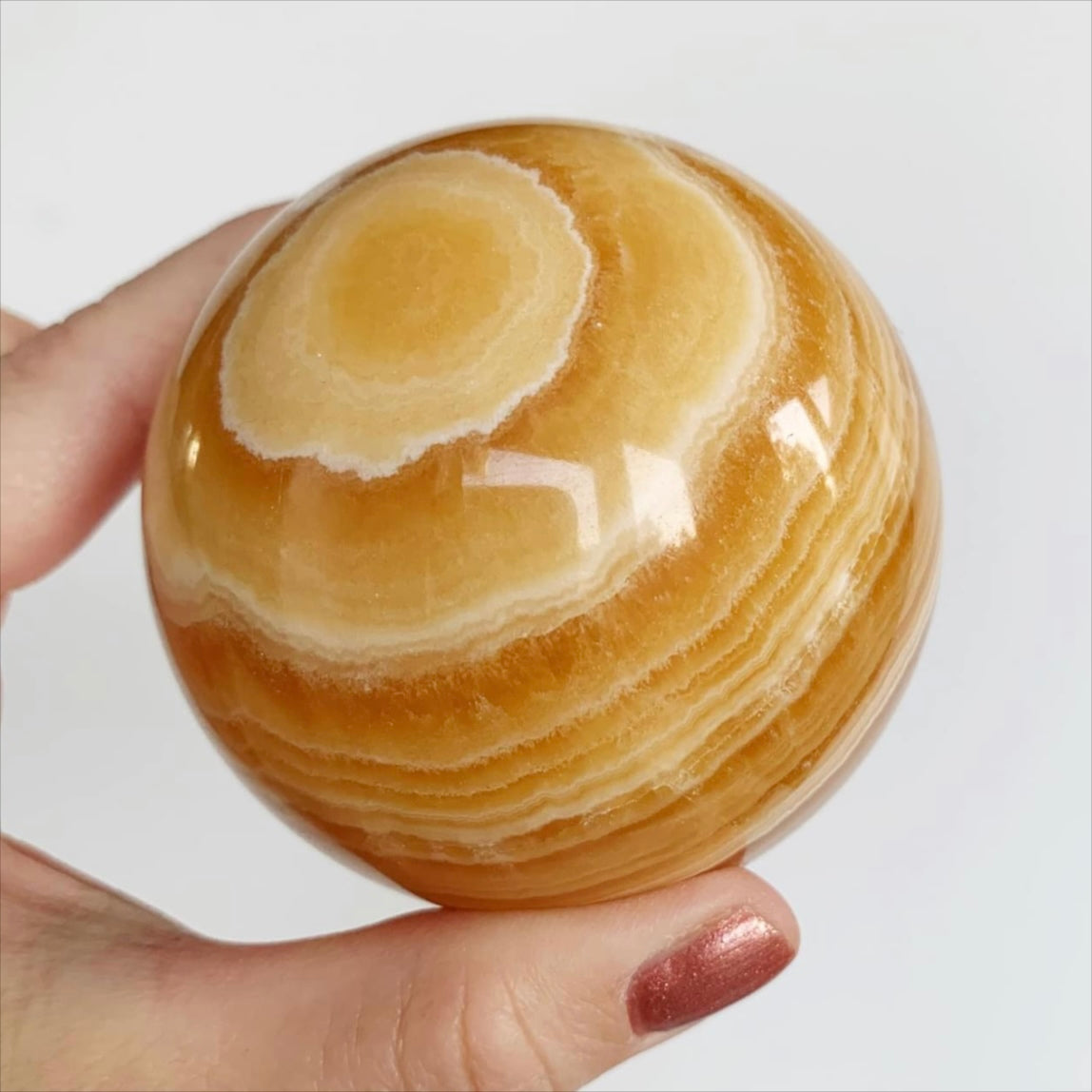 Orange Calcite Sphere