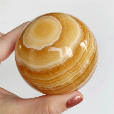 Orange Calcite Sphere