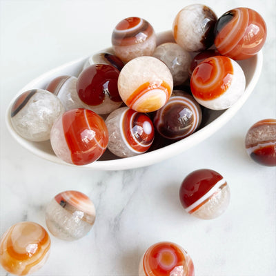 Mini Carnelian Spheres
