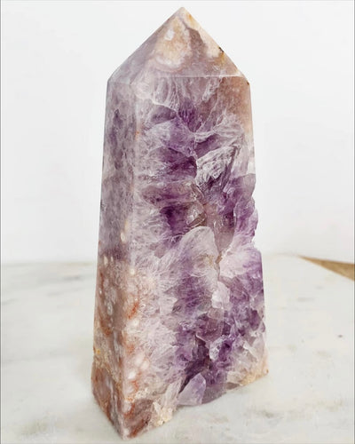 Amethyst Flower Agate Tower