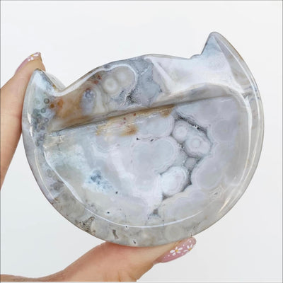 Sea Jasper Cat Ring Dish