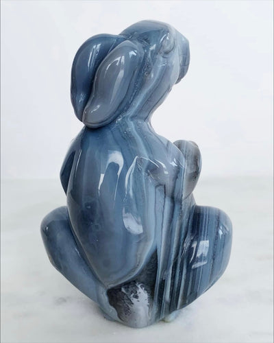 Carved Agate Bunny