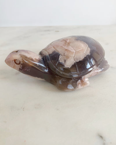 Flower Agate Turtle 2