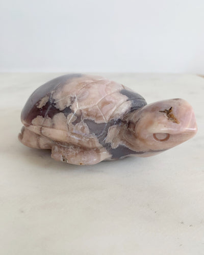 Flower Agate Turtle 2