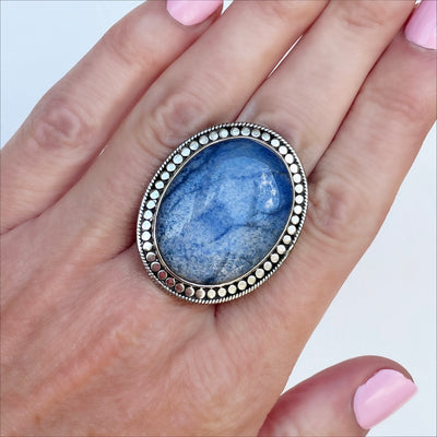 Blue Adventurine Ring