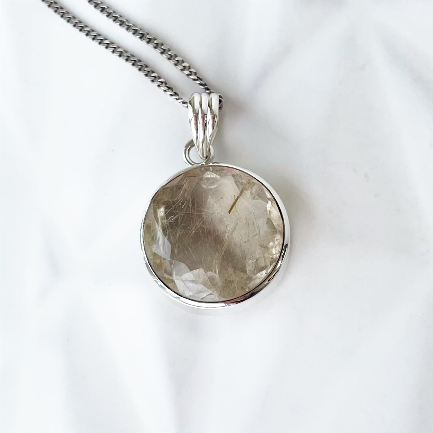 Golden Rutile Quartz Pendant