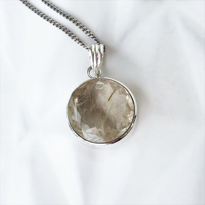 Golden Rutile Quartz Pendant