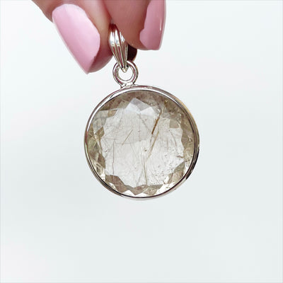 Golden Rutile Quartz Pendant