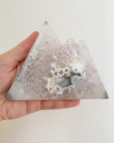 Carved Agate Druzy Mountain