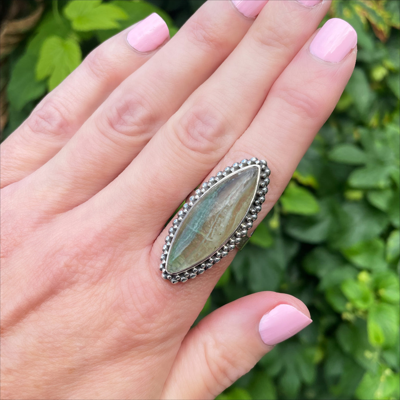 Flourite Adjustable Ring